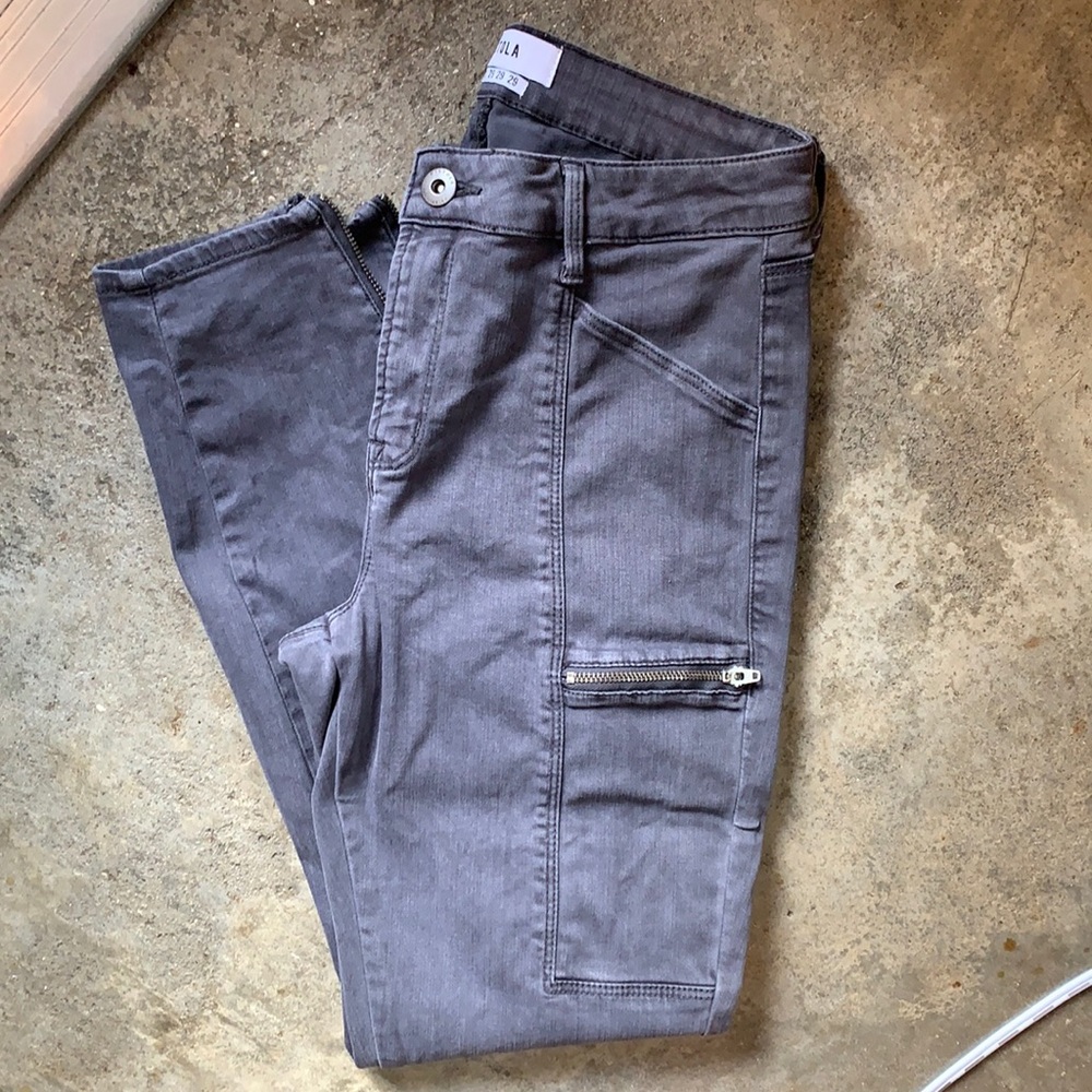 Pistola Gray Ankle ZIP Jeans
